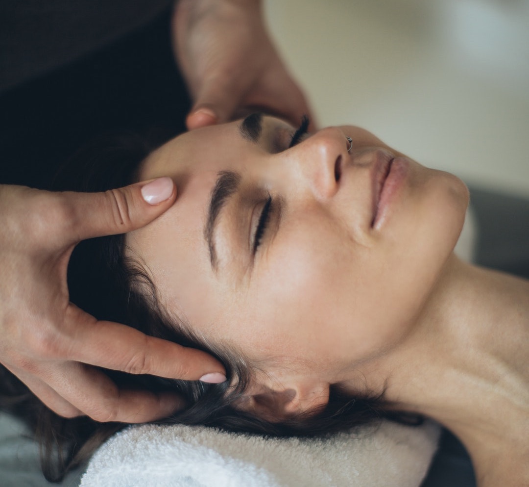 person receiving a Shiatsu massage